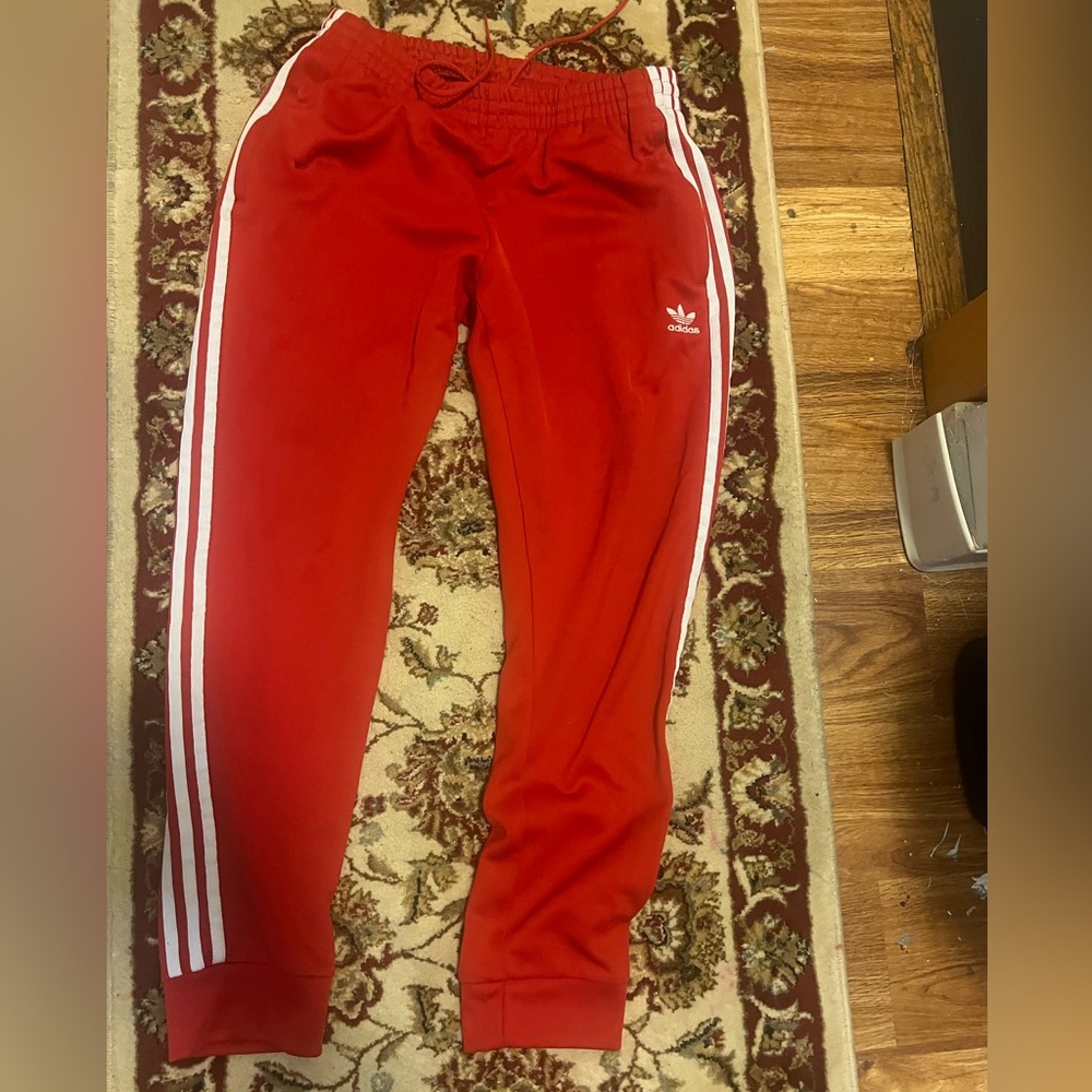 adidas jogger Pants Red Men's Size large